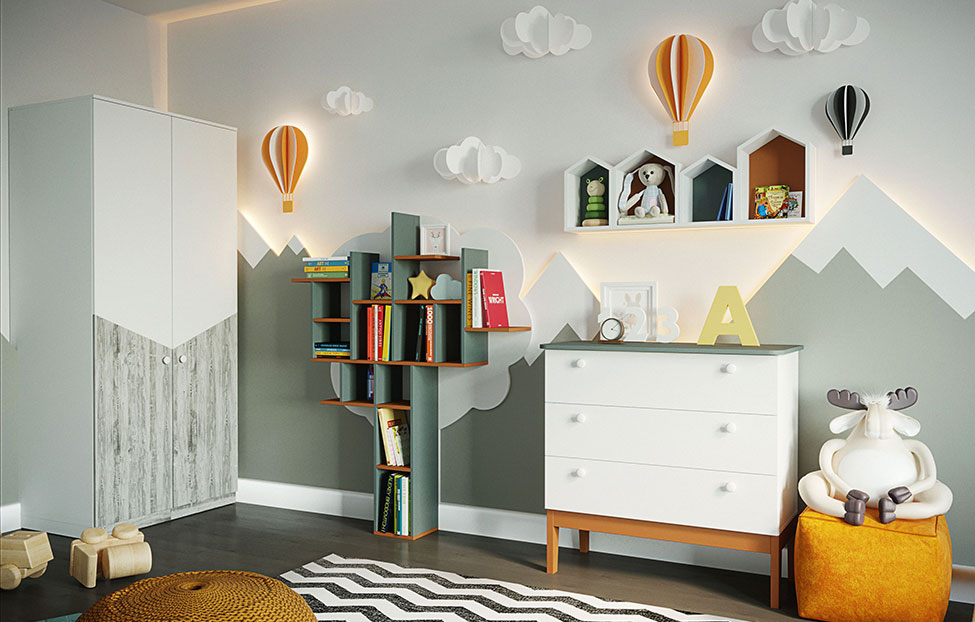 Распродажа - изображение №4 "Шкаф Бамбини (правый)"  на www.Angstrem-mebel.ru